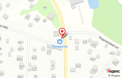 Магазин продовольственных товаров в Журавлином переулке на карте