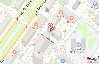 Торгово-логистическая компания Экспортер в Октябрьском районе на карте