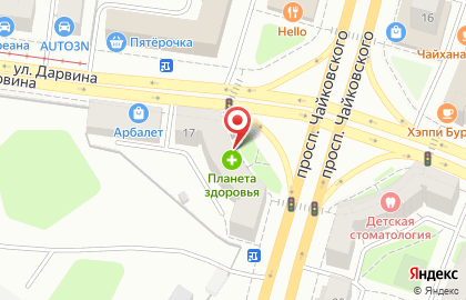 Оптово-розничный магазин Мир цветов на проспекте Чайковского на карте