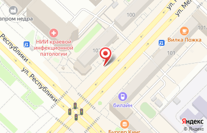 Магеллан на улице Мельникайте на карте