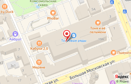 Магазин детских товаров Детский мир на Большой Московской улице на карте