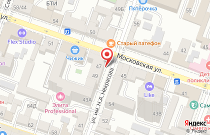 Агентство по продаже билетов Вояж-Сервис на Московской улице на карте