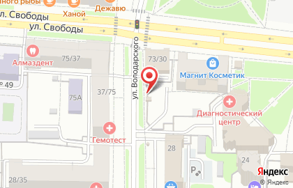 Киоск по продаже фруктов и овощей в Кировском районе на карте