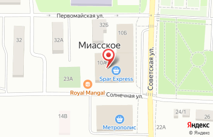Гипермаркет Spar на Советской улице на карте