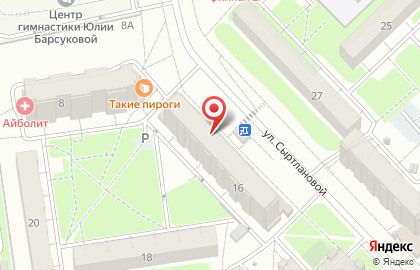 Мясной магазин Йола маркет на улице Сыртлановой на карте