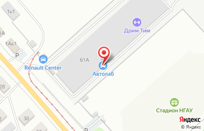 Автосервис в Новосибирске на карте
