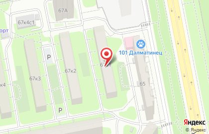 Общежитие в Москве на карте