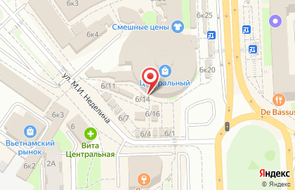 Магазин мясной продукции Винитуки на площади Победы, 6 на карте