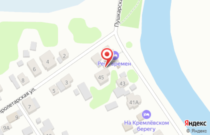 Река времени на карте