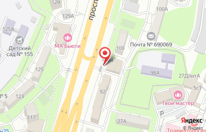 Управление по учету и распределению жилой площади во Владивостоке на карте