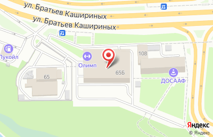 Фитнес-клуб Олимп на улице Братьев Кашириных на карте
