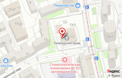 Храм Тихвинской иконы Божией Матери в Сущеве на карте