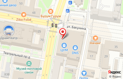 Телекоммуникационная компания МТС в Ленинском районе на карте
