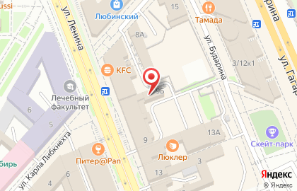 Бар Ленинград в Центральном районе на карте