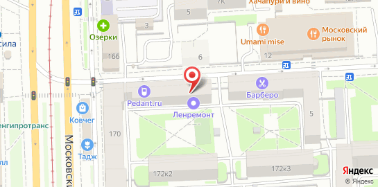 Ремонтная мастерская Ленремонт на улице Решетникова на карте
