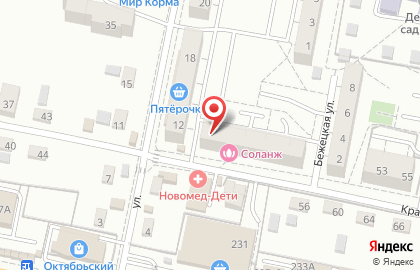 Магазин Русский хлеб на Краснопрудной улице на карте