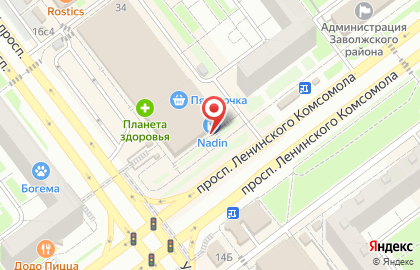 Магазин выпечки на проспекте Ленинского Комсомола на карте