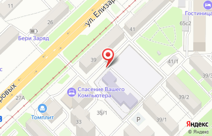 ООО Межениновская птицефабрика на улице Елизаровых на карте