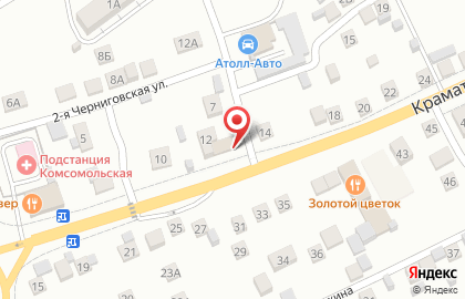 Магазин алкогольных напитков Красное & Белое на Краматорской улице на карте