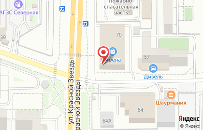 Магазин Клёвый на улице Красной Звезды на карте