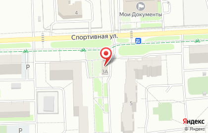 Продуктовый магазин Белорусский Дворик на Спортивной улице на карте