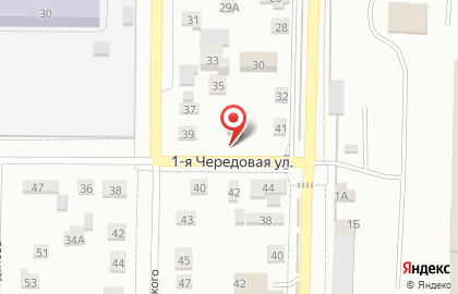 Служба дезинфекции Марафет на 1-ой Чередовой улице на карте