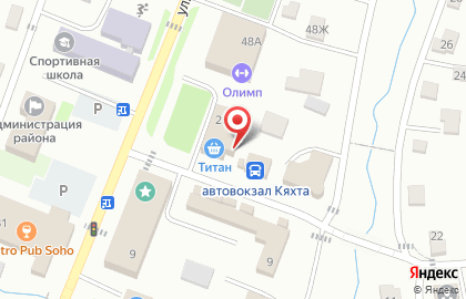 Киоск по продаже напитков и мороженного на карте