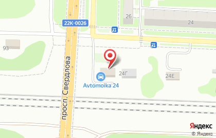 Автомойка на улице Пушкинская 24В на карте