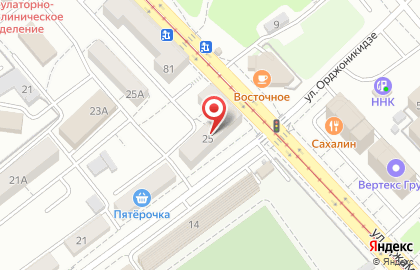 Торгово-монтажная компания Вектор Хабаровск на улице Орджоникидзе на карте