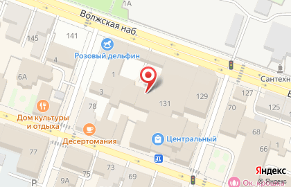 Шиномонтажная мастерская АвтоМото на Волжской набережной на карте