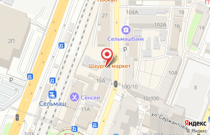 Ростовский филиал Банкомат, Банк ВТБ 24 на проспекте Сельмаш, 15/27 на карте