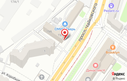 Строительная компания Квадрат на проспекте Чайковского на карте