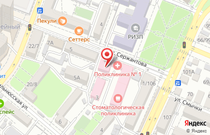 Детская городская поликлиника №1 в Ростове-на-Дону на карте