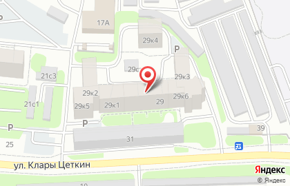 Магазин по продаже фруктов и овощей на ул. Клары Цеткин, 29 к4/1 на карте
