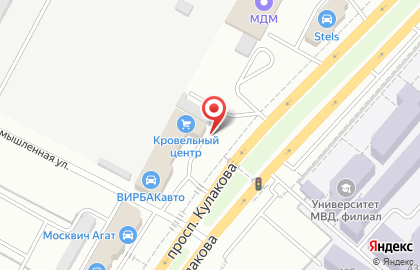 Производственно-торговая компания Кровельный центр на проспекте Кулакова на карте
