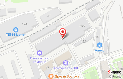 Оптово-розничная компания Делифлёр в Первореченском районе на карте