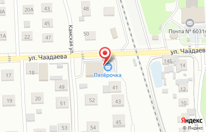 Супермаркет Пятёрочка на Петродворецкой улице на карте