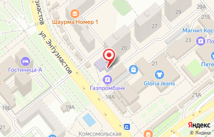 Ювелирная мастерская ЮвелирСервис на улице Энтузиастов на карте