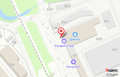 Альфасклад на Верхнелихоборской улице на карте