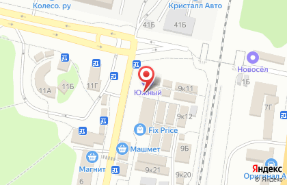 Киоск по продаже зоотоваров в Левобережном районе на карте