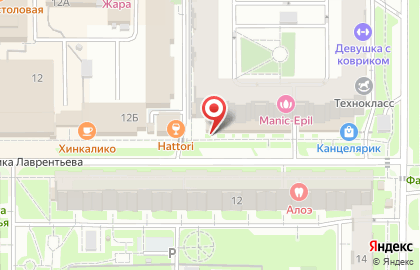 Магазин разливных напитков Пивоман на улице Академика Лаврентьева на карте