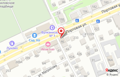 Универсам Кристина на Портовой улице на карте