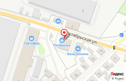 Супермаркет Пятёрочка на улице Угодникова на карте
