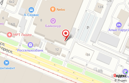 Мебельный центр Байконур на карте