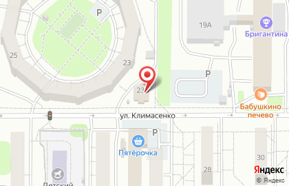 Продовольственный магазин Магнит в Заводском районе на карте