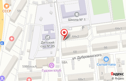 Продовольственный магазин Фасоль на улице Дубровинского на карте
