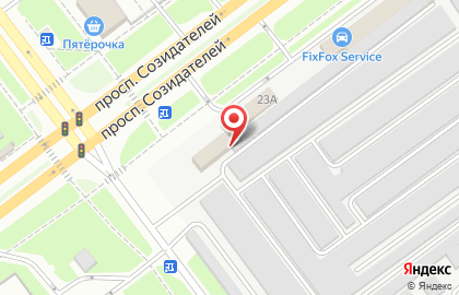 Автосервис FIT SERVICE на проспекте Созидателей на карте