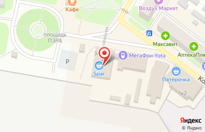 Супермаркет Spar в Нижнем Новгороде на карте