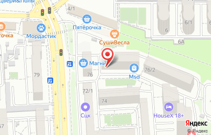 Пиццерия Testo на Восточно-Кругликовской улице на карте