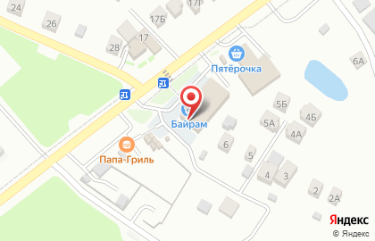 Супермаркет Байрам в Калининском районе на карте